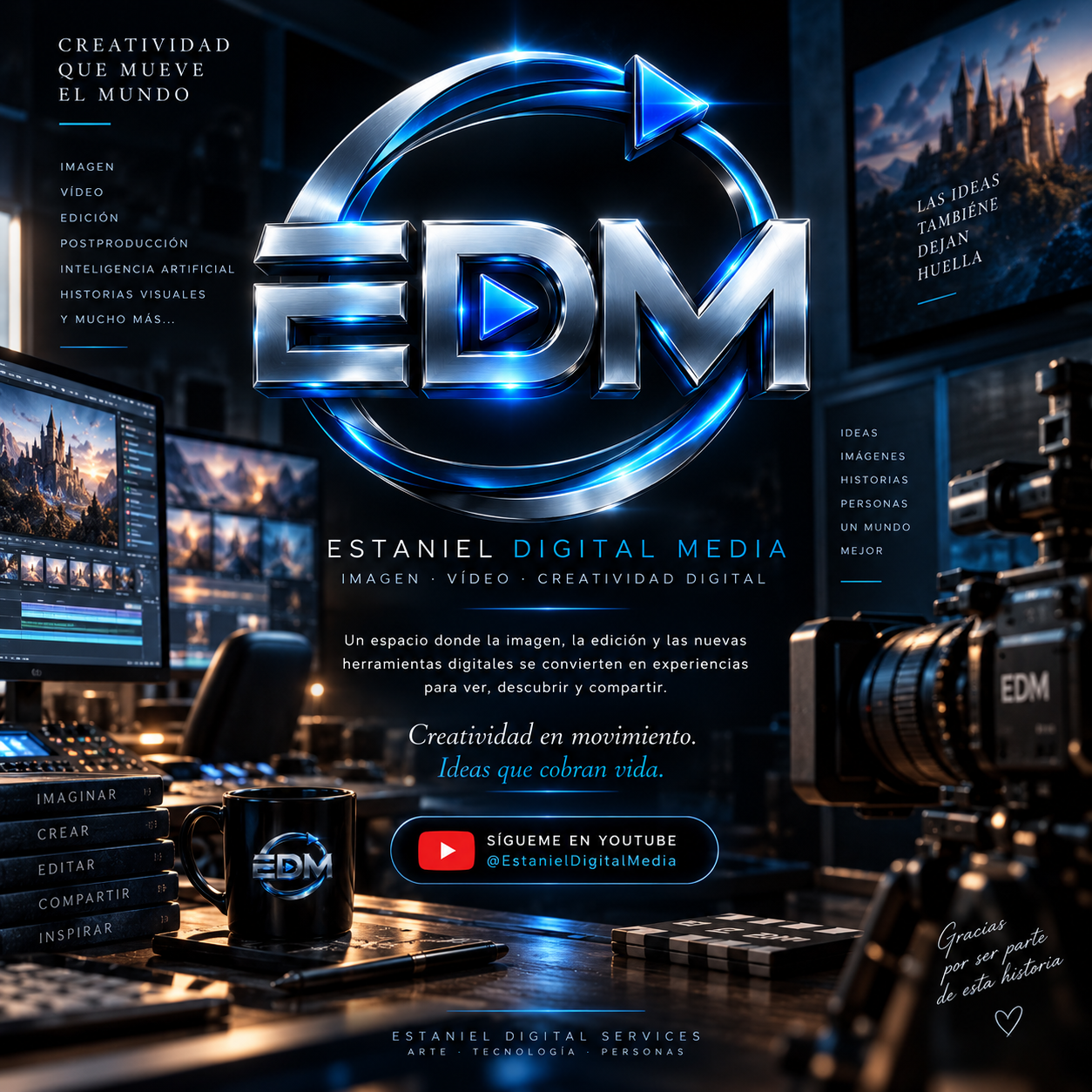 Estaniel Digital Media, canal de YouTube de creatividad audiovisual